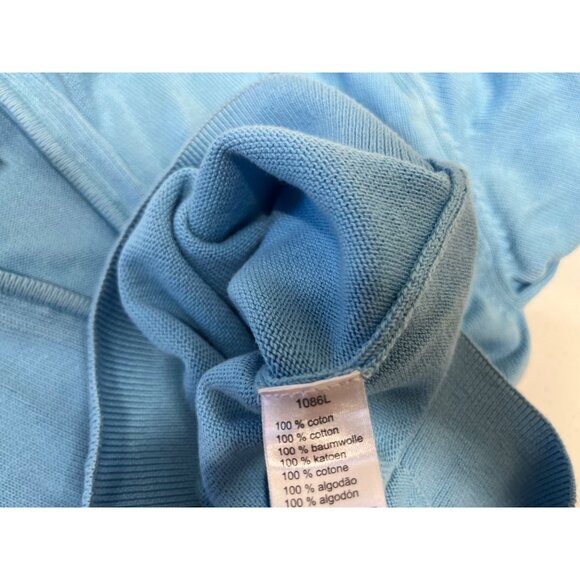 Lacoste Mens Quarter Zip Pullover Sweater Size 7 Croc Logo Cotton - Picture 14 of 15